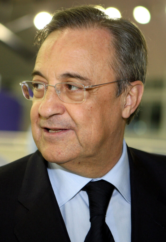 Florentino Perez, Real Madrid president. Image: Mohan / Doha Stadium Plus Qatar, CC BY 2.0 via Wikimedia Commons