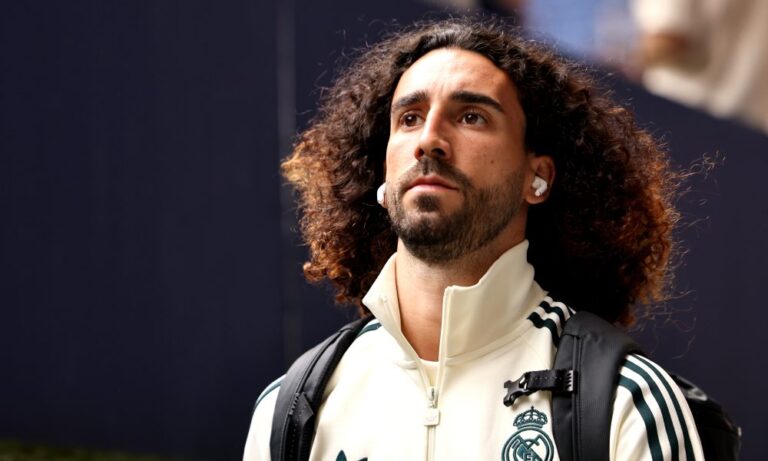 Marc Cucurella on his Real Madrid debut at Schalke 04 (Photo by Christof Koepsel/Getty Images)