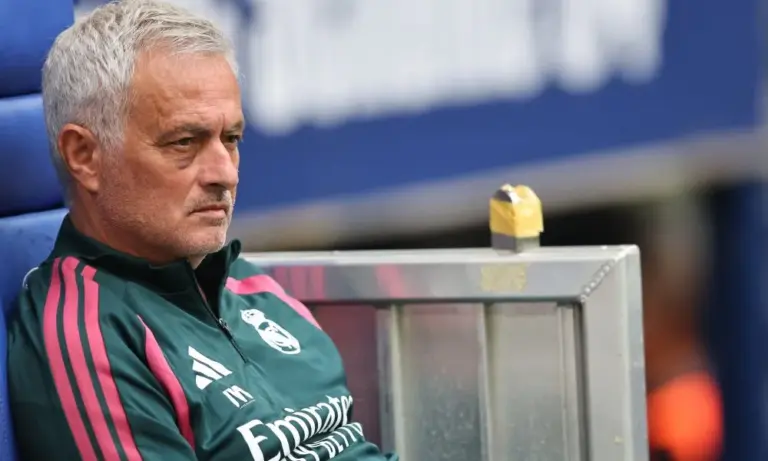 Real Madrid in pre-season action, with six players already fixed in Jose Mourinho's starting XI (photo by Christof Koepsel/Getty Images, via Madrid Universal)
